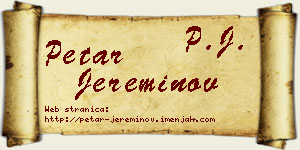 Petar Jereminov vizit kartica